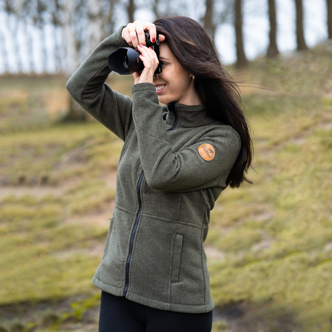 Fleecejacke damen khaki Clearance